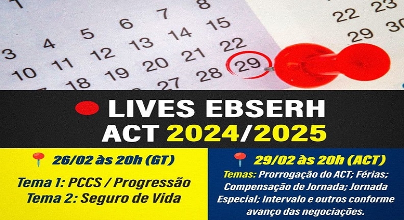 Lives Debatem Temas Dos Gts E Act Dos Empregados Da Ebserh